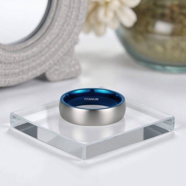 Mans fashion statement ring made with titanium