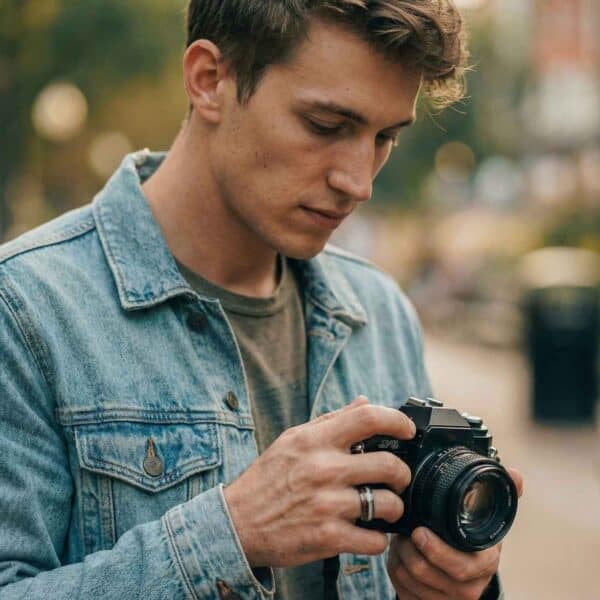 Antler and wood ring for men – tungsten mens wedding band with personalised custom engraving.