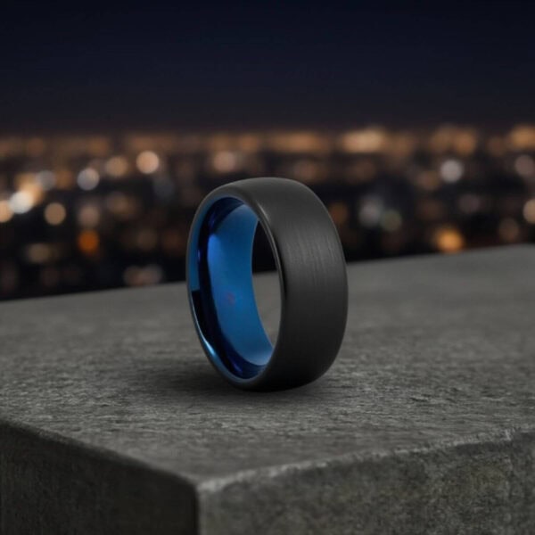 Guys Black Band - Fashion Statement Ring for Him