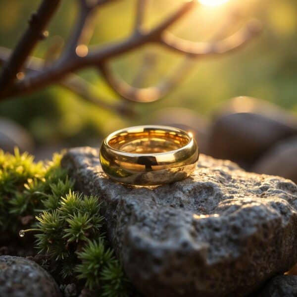 Gents tungsten wedding band or engagement ring