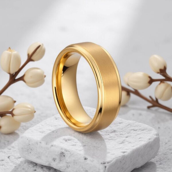 Elegant Gents Tungsten Ring