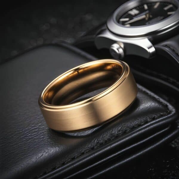 Luxurious mens engagement ring