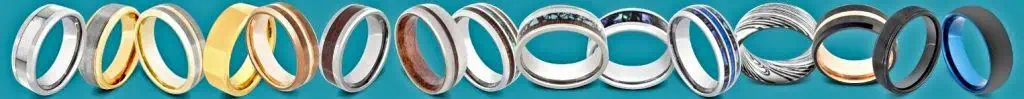 Collection of men's rings