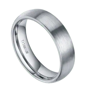 mens silver ring brushed wedding anniversary engagement band in 6mm 8mm in all sizes