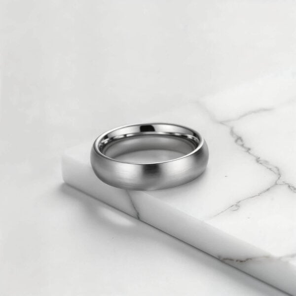 Gents Silver Titanium Ring - Wedding Band or Fashion Ring