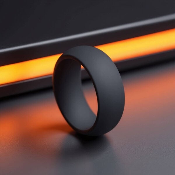 Guys Silicone Ring - Charcoal Grey