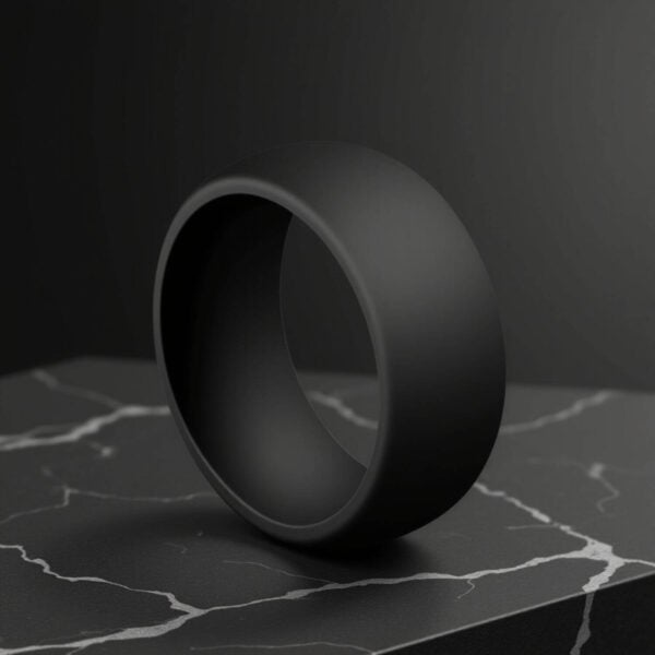 Black Silicone Ring for Guys
