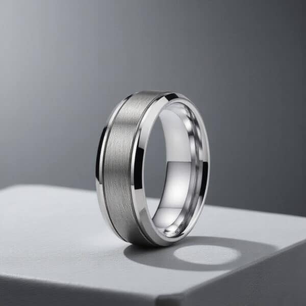 Gents tungsten wedding band or engagement ring