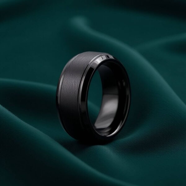 A stunning guys tungsten ring. Perfect male wedding ring or engagement ring for guys.