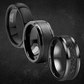 Men's Black Rings