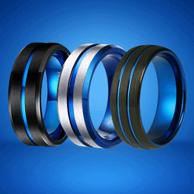 Three Blue Rings for Men