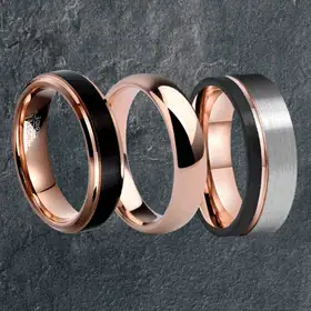 Rose Gold Men's Rings