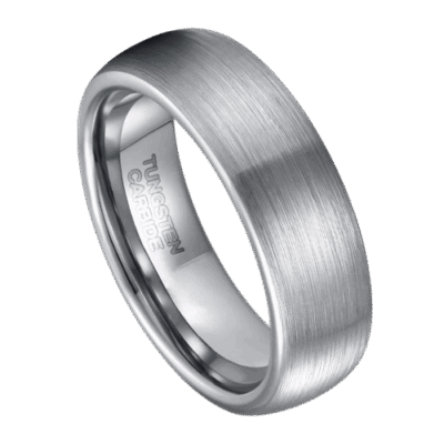 silver mens ring for wedding anniversary engagement tungsten 6mm 8mm band in sizes modern traditional style design
