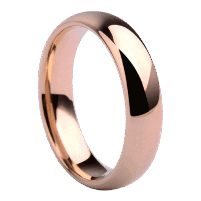 mens rose gold ring tungsten 6mm modern style for wedding anniversary engagement band in all sizes