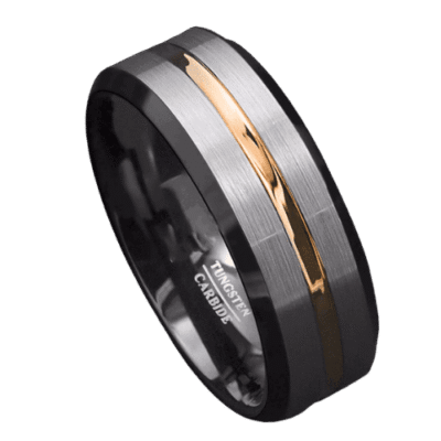 Champion - Mens Silver and Gold Ring