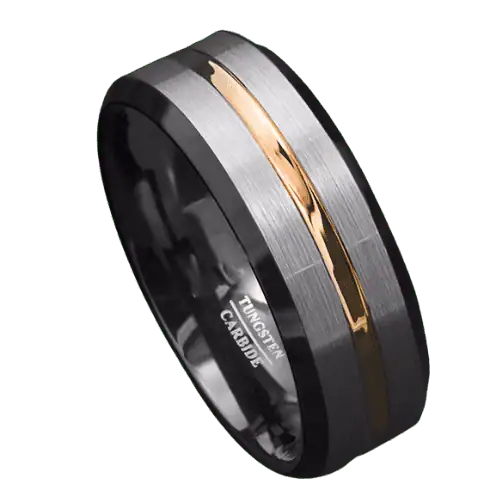 Champion - Mens Silver and Gold Ring