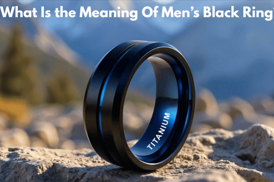 meaning of men's black rings