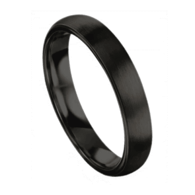 Men's Black Titanium Ring