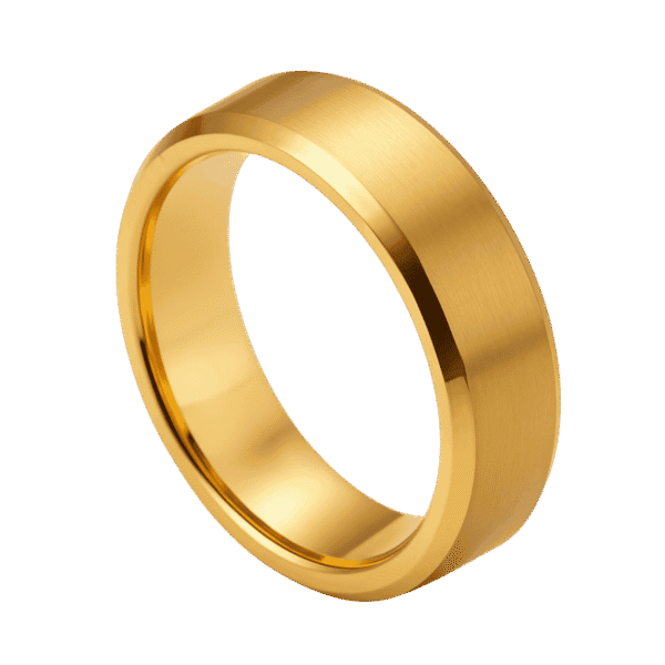 Gold wedding band ring, elegant gold wedding band, wedding ring for men and women, high-quality gold wedding ring, classic gold band, wedding jewellery, men's and women's wedding ring, wedding band in gold, luxury wedding ring, wedding ring with a modern design.