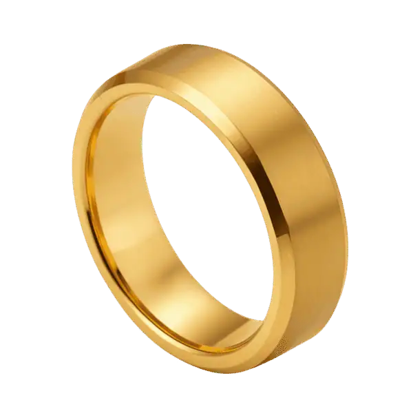 Gold wedding band ring, elegant gold wedding band, wedding ring for men and women, high-quality gold wedding ring, classic gold band, wedding jewellery, men's and women's wedding ring, wedding band in gold, luxury wedding ring, wedding ring with a modern design.