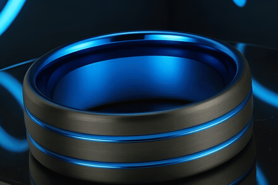 High-quality blue and black bearing with precision-machined surface, ideal for musical instruments or machinery components, showcasing durability and high performance.
