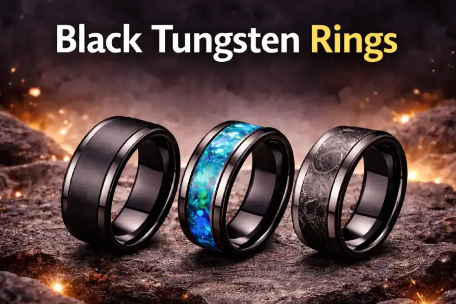 Black Tungsten Rings