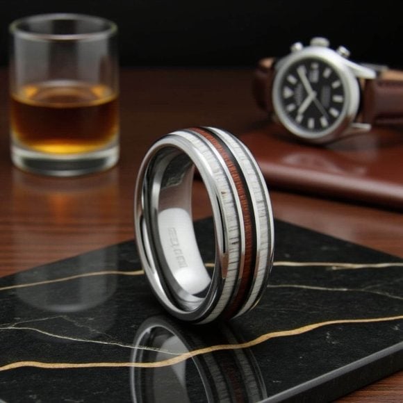 Gents eternity ring with custom engraving