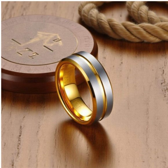 Elegant Tungsten Engagement Ring for Men
