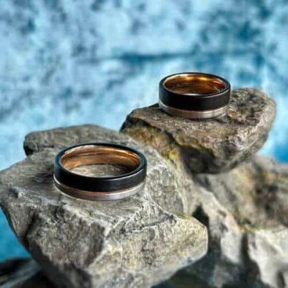 6mm and 8mm width ring for men