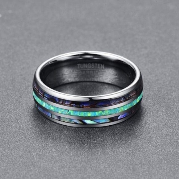 Mystique silver ring with shell and opal Mystique silver ring with shell and opal